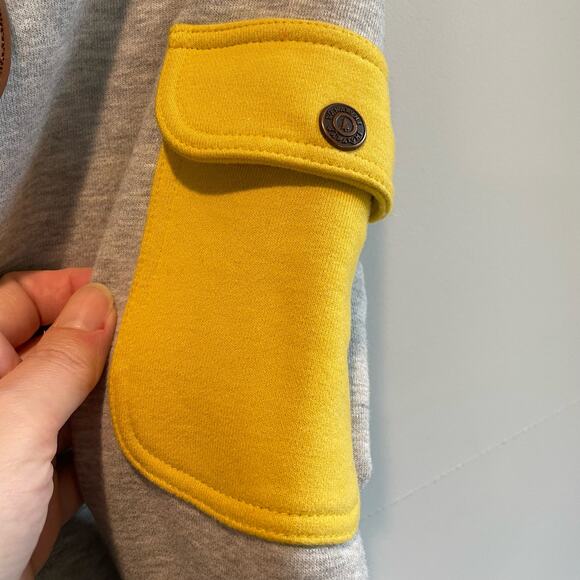 Wanakome Gray Neva Half Zip Hoodie - size Medium - Picture 4 of 7